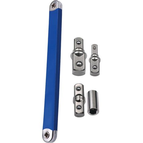 Rallonge à cliquet extensible 39cm – Clé à cliquet double tête réglable en acier à haute teneur en carbone avec têtes adaptatrices (1/5)