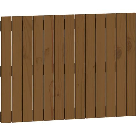 Maison Exclusive - Cabecero cama pared madera maciza pino marrón