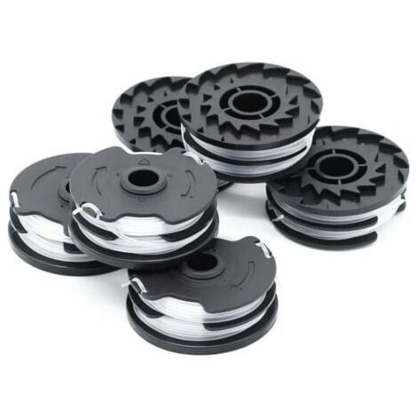 6 bobine di filo di ricambio per decespugliatore a batteria LIDL Parkside PRTA 20-Li A1, B2, C3, PRT 550 A1, A3, PRT 300 A1 - 2 x 4 m 1,6 mm--INHHUB (1/3)