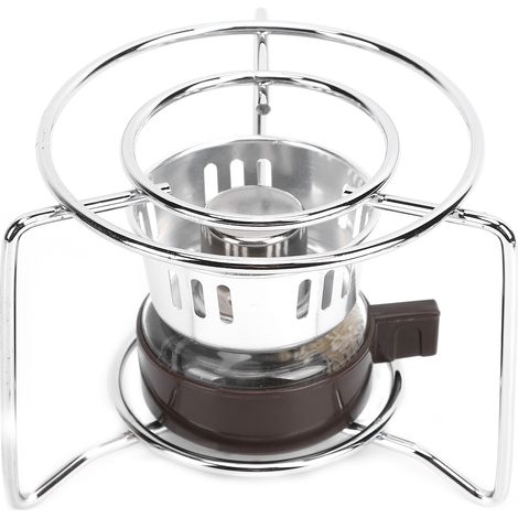 Moderner Mini-Kaffeewärmer mit Edelstahlständer für Camping (1/5)