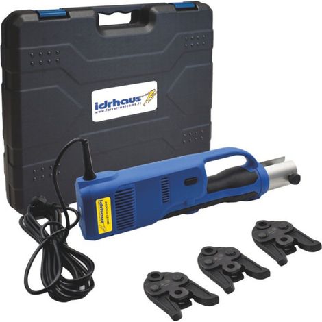 Elektrisches Pressgerät-Set CZ-1550 mit 3 Standard-Pressbacken TH Ø 16-20-26 – Idrhaus (1/5)