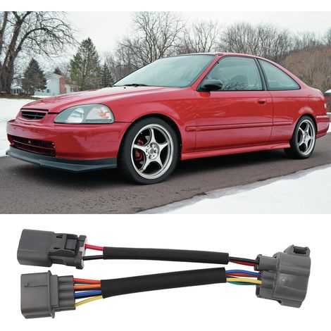 Faisceau adaptateur répartiteur OBD1 vers OBD2 à 10 broches pour Honda Civic 1996-1998 (1/5)