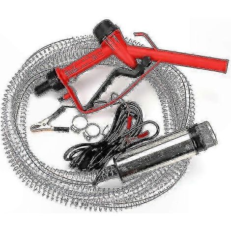 Pompe électrique submersible 12 V/24 V/220 V, pompe de transfert de carburant diesel 51 mm, tuyau de 4 m, pistolet de ravitaillement en acier inoxydable - Haute qualité (1/5)