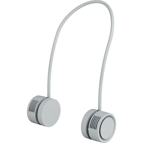 Ventilateur de cou à Suspendre Rechargeable léger Design de poche Rotatif à 360° Aérations de Sécurité pour Cheveux Llongs Huile Essentielle ajoutable Couleur vert (1/5)