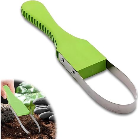 1 Piece Garden Scraper Stainless Steel Hand Weeder Manual Weeder Stainless Steel Weeding Tool Garden Weeder for Weeding Your Garden Digging (1/5)