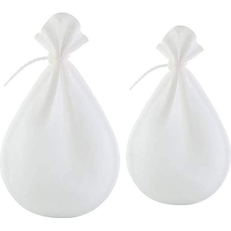 2 sacs à pétrir antiadhésifs, sacs à pétrir réutilisables en silicone souple, sacs de conservation pour le mélange de farine, ustensile de cuisine pour la pâtisserie (blanc) (1/5)