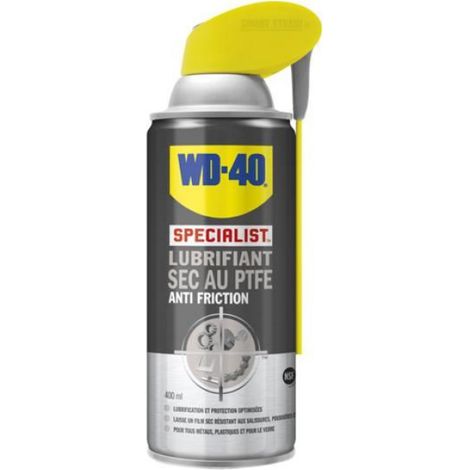Lubrifiant Sec - Film Blanc Non Collant - Température -45 °C à +260 °C - Pour Serrures Rails Charnières - 1 Pièce