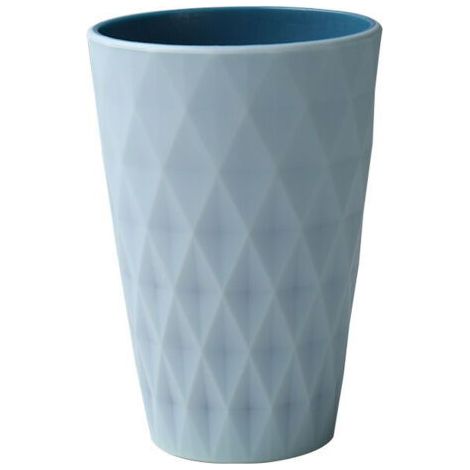 Gobelet en plastique de 450 ml, design de style nordique, solide et résistant aux chutes(bleu clair) (1/5)