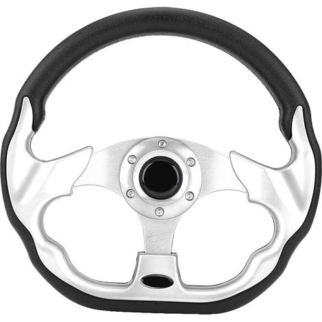 Volant de Course, 320 Mm, la Dernière Modification du Volant de Course en Fibre de Carbone Mini Volant à la Dérive (Blanc). (1/5)