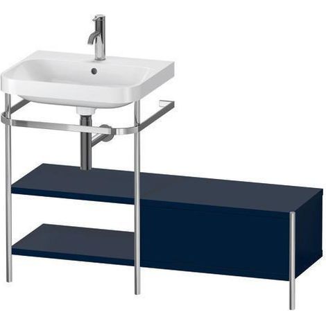 Ensemble lavabo HAPPY D.2 PLUS 1200x490mm sans trou de robinetterie, blanc super mat