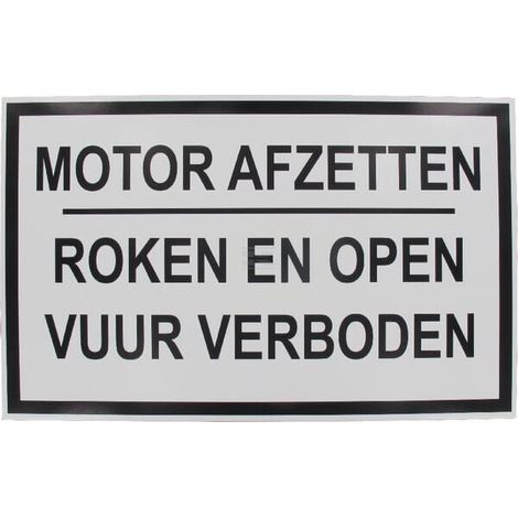 Schild - "Motor abschalten" UNBRANDED WB3199999