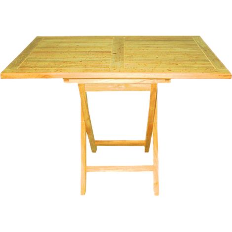 Linder Exclusiv Gartentisch aus Teakholz,Klappbarer T14C 110x70x75 cm