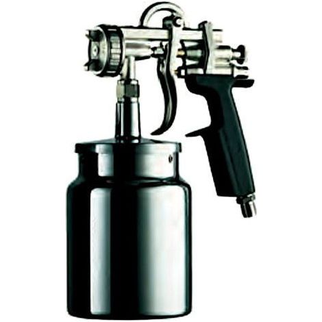 WALMEC IM26017 IM Aerografo professionale con serbatoio inferiore 1000 cc in alluminio a baionetta ugello 1,7 mm colore Nero