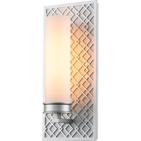 Elstead Ziggy Lampada da Parete per Bagno, Laccata Argento IP44 (1/5)