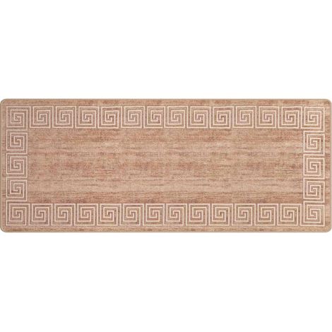 vidaXL  Rug Runner  MARSA White 100 x 400 cm Polyester and PVC