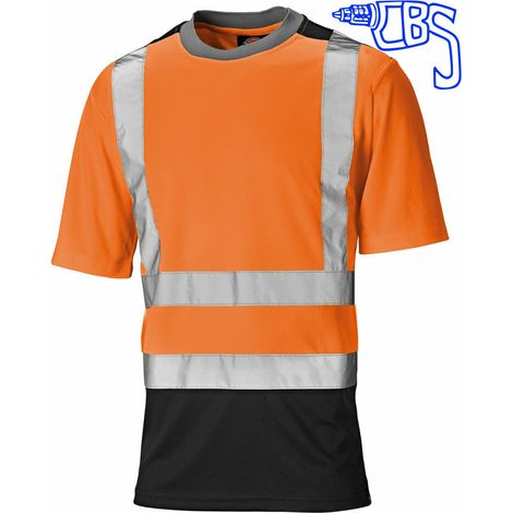 DICKIES ORANGE HI-VIS T-SHIRT (XXL)