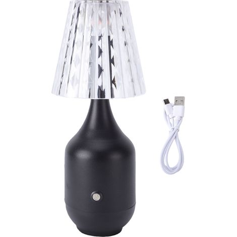 Lampe de chevet rechargeable à LED, commande tactile, intensité variable, douce pour les yeux, idéale pour la chambre à coucher. (1/5)