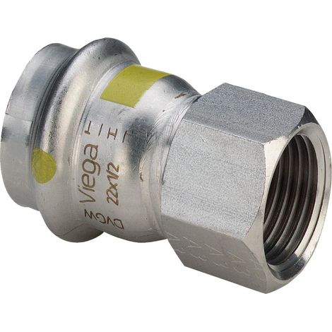 Viega Sanpress Inox Raccordo a T G, d 18mm, Rp 1/2 acciaio inossidabile Modello 0212, 486853