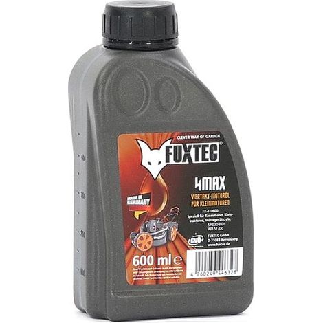 Huile moteur - FUXTEC - 4 temps 0,6 litre SAE 30 pour tondeuses, débroussailleuses, appareils motorisés, Made in Germany