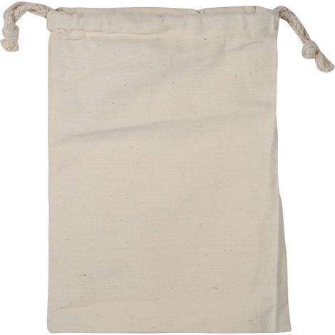 Sac de rangement à linge avec cordon de serrage en coton uni, sac de rangement pour voyage et usage domestique, 15x20CM (1/5)