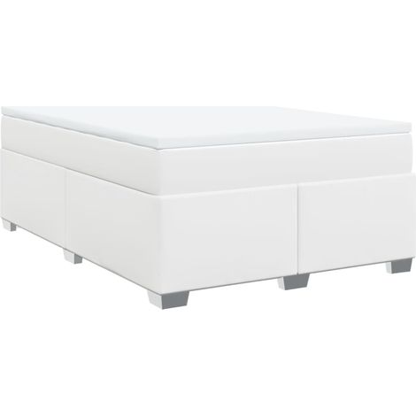Maison Exclusive - Boxspringbett mit Matratze Weiß 140x200 cm Kun (1/5)