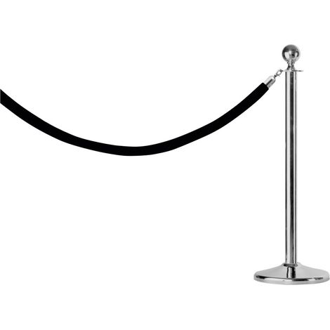 Poteau corde - Inox - Ø360x1000mm - Tête sphérique - Argent - AF 279 - Saro