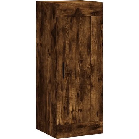 Armadio da parete design moderno contenitore 34,5 x 34 x 90 cm in legno multistrato rovere fumo 020048960