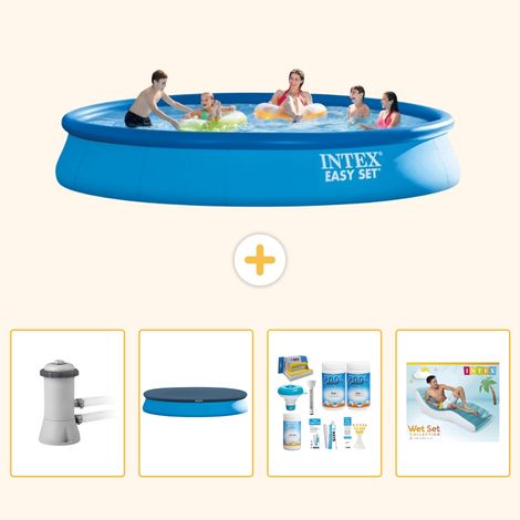 Intex Piscine Easy Set Ronde - 457x84 cm - 5-pièces S335 (1/5)