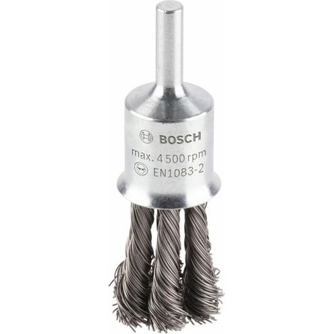 Bosch Pinselbürste, Stahl, gezopfter Draht, 0,35 mm, 19 mm, 4500 U/ min (1/5)