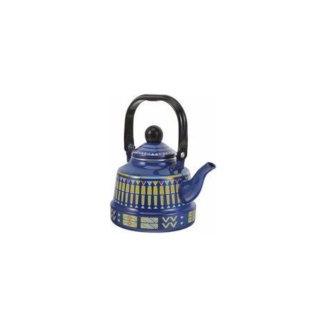 Emaille-Wasserkocher, 1, 1 l, emaillierte Teekannen, Vintage-Herdkessel, große Kapazität, Kaffeekannen, Kochkessel für Heimküchengeschirr (1/5)