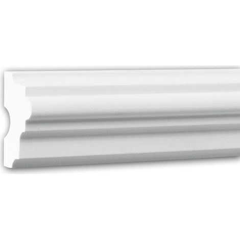 Panel Moulding 151304F Profhome Dado Rail Flexible Moulding Decorative Moulding Neo-Classicism style white 2 m