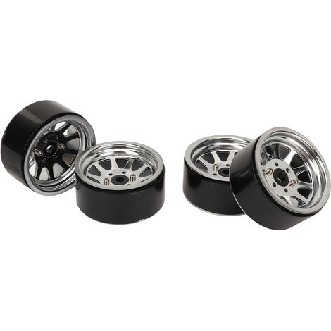 4 Jantes en Alliage de Zinc 1,9 Pouce pour Modèles RC Axial SCX10, Compatible avec Voitures Tout-Terrain et Crawlers (1/5)