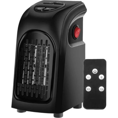 Riscaldatore ausiliario, radiatore per piccoli ambienti - Termoventilatore da parete da 400 W per camera da letto, appartamento, ufficio, cameretta dei bambini, cantina, garage, studio, officina (1/4)