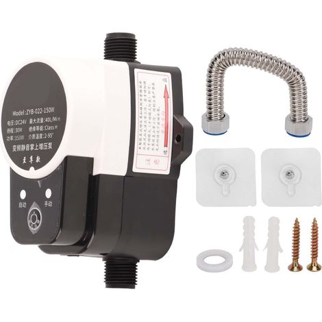 Pompe à eau miniature 24V DC, contrôle manuel et automatique, pour chauffe-eau solaire, surpresseur silencieux 150W (standard US AC100-240V) (1/5)