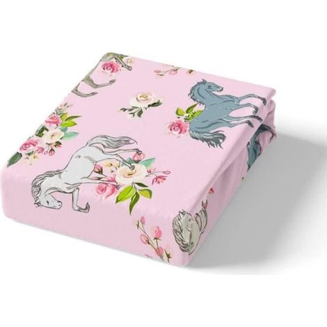 Housse De Couette - 200x200 Cm - Imprimée En 3D - Motif Cheval - Microfibre Polyester - 3 Pièces (1/4)