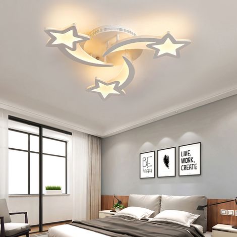 Modern Star LED Chandelier Ceiling Light , 3 Head Dimmable