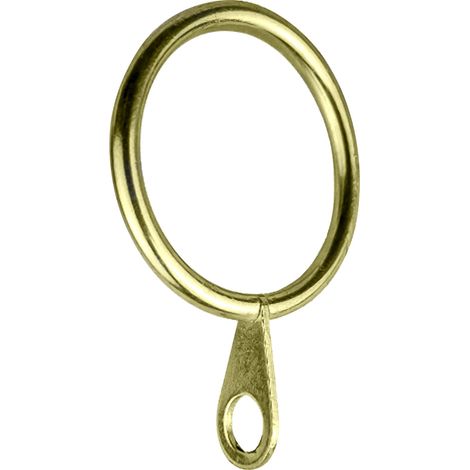 ANELLO PER SCORRITENDA col. oro - Ø 12 mm  cf. 6 pz  - ERREBI