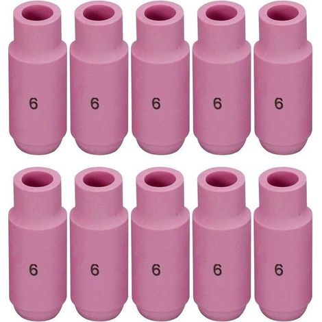 Buse en alumine et cuves céramiques pour soudure TIG Buses 10N48,6 avec orifice de 9,5mm, pour chalumeau de soudure TIG QQ300 (1/3)