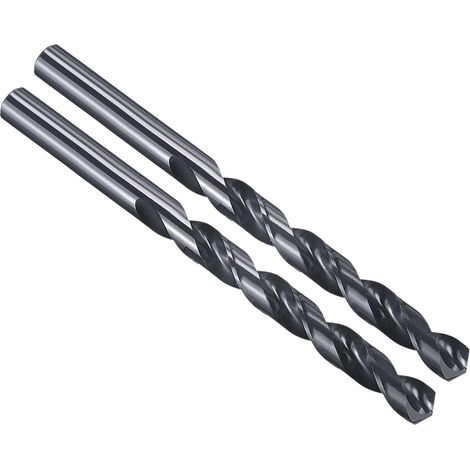 Foret 10,7mm Acier Rapide M2 Noir Queue Droite 135° Lot de 2 (1/5)