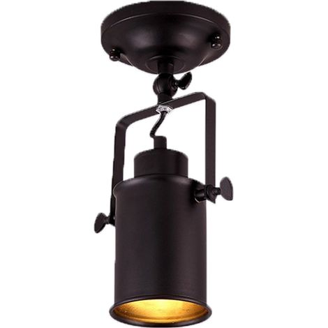 Industrielle Wandleuchte, Retro-Wandleuchte für den Innenbereich, Vintage-Wandleuchte, Wohnzimmer, Schlafzimmer, Nachttischlampe, Flur-Nachttischlampe (schwarz) (1/3)