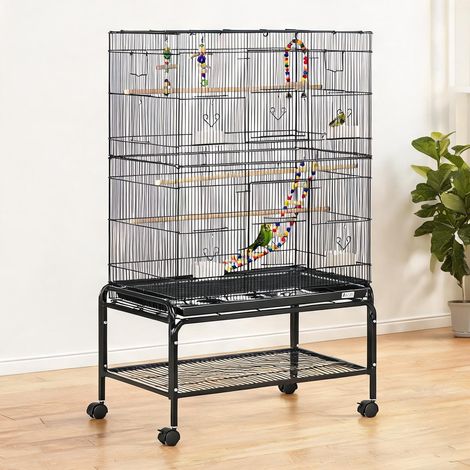 Cage pour oiseaux preto en aço 79 x 49 x 133 cm (1/5)
