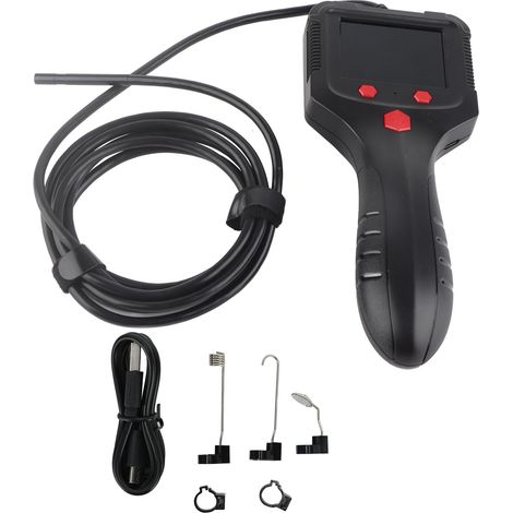 Industrial Endoscope 2.4in HD Screen Handheld ABS Housing Borescope Inspection Camera for Factory 16.4ft Cable (1/5)