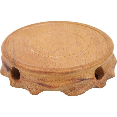 Piédestal Carré De Sculpture, Base De Théière De Vase De Sculpture Rétro Multifonctionnelle, Lampe De Table D'Aquarium Vintage, Base De Théière, Présentoir De Piédestal De Bonsaï(Light Brown) (1/5)