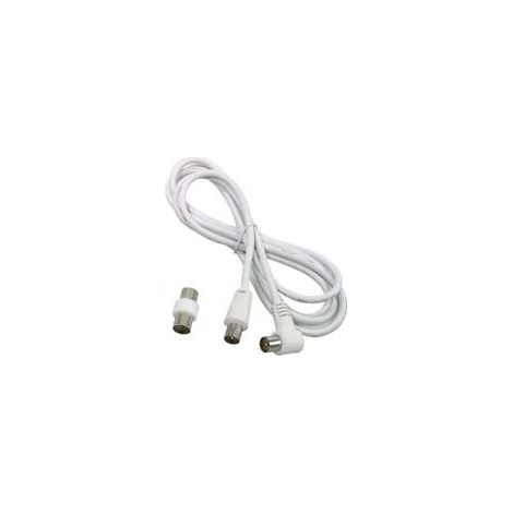 PROLUNGA TV CON CAVO MT.2 SPINA MASCHIO-FEMMINA + ADATTATORE MASCHIO- - 31060 - 5 pezzi FANTON