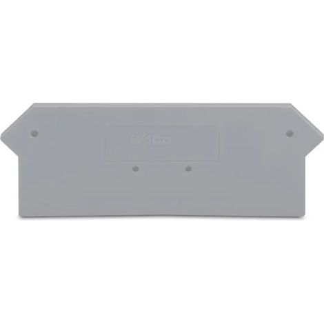 Wago Placa de extremo e intermedia gris 27 mm