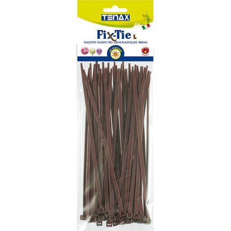 20 FASCETTE UNIVERSALI 20CM MARRONE (1/5)