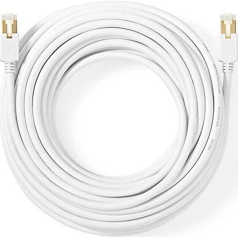 nedis CCBW85210WT100 cable de red Cat6 blanco 10 metros