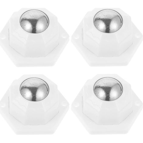 Roulettes pivotantes adhésives pour meubles, 1 jeu blanc