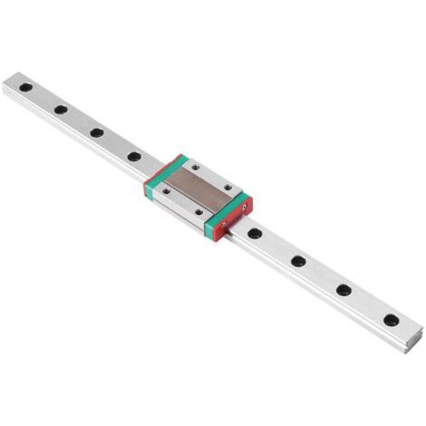 Guide Linéaire du Rail 250mm, Walfront Guide Linéaire Coulissant avec Bloc de Chariot pour Imprimante 3D DIY et Machine de Commande Numérique par Ordinateur (250mm) (1/5)