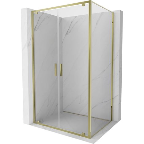 Mexen Exo klappbare Duschkabine 70 x 120 cm, transparent, gold - 8182-070-120-50-00 (1/5)